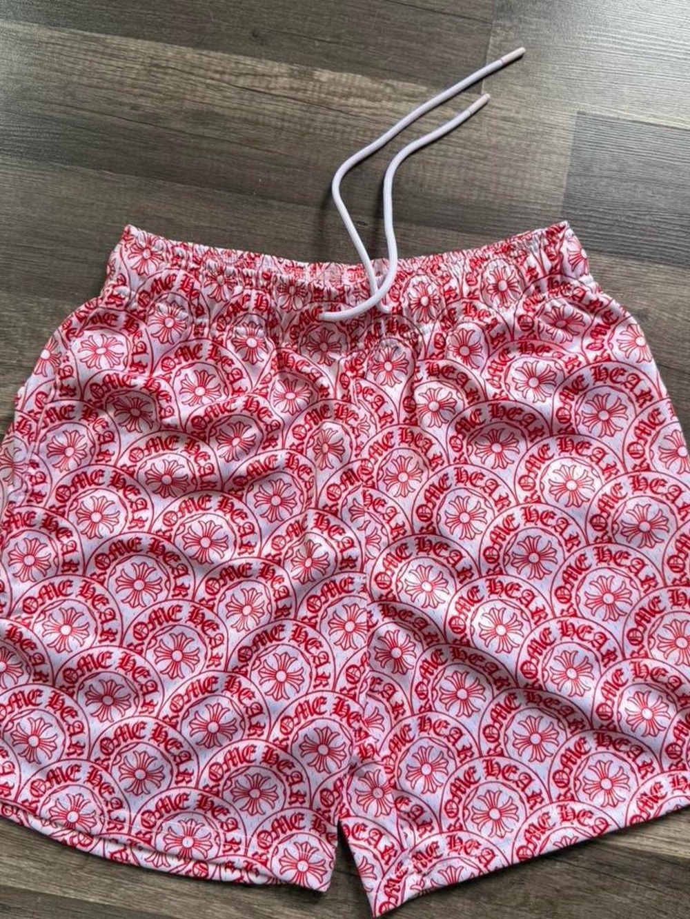 Bravest Studios Chrome Heart Design Mesh Short